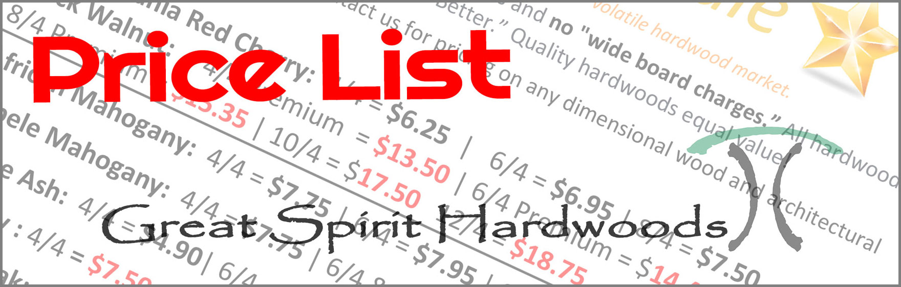 Click for our current hardwood pricing