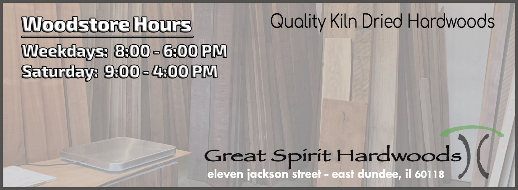 Chicago area hardwood lumber store for furniture and cabinetmakers