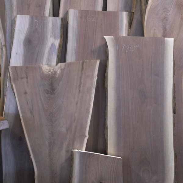 sanded black walnut live edge slabs for sale in the chicago area