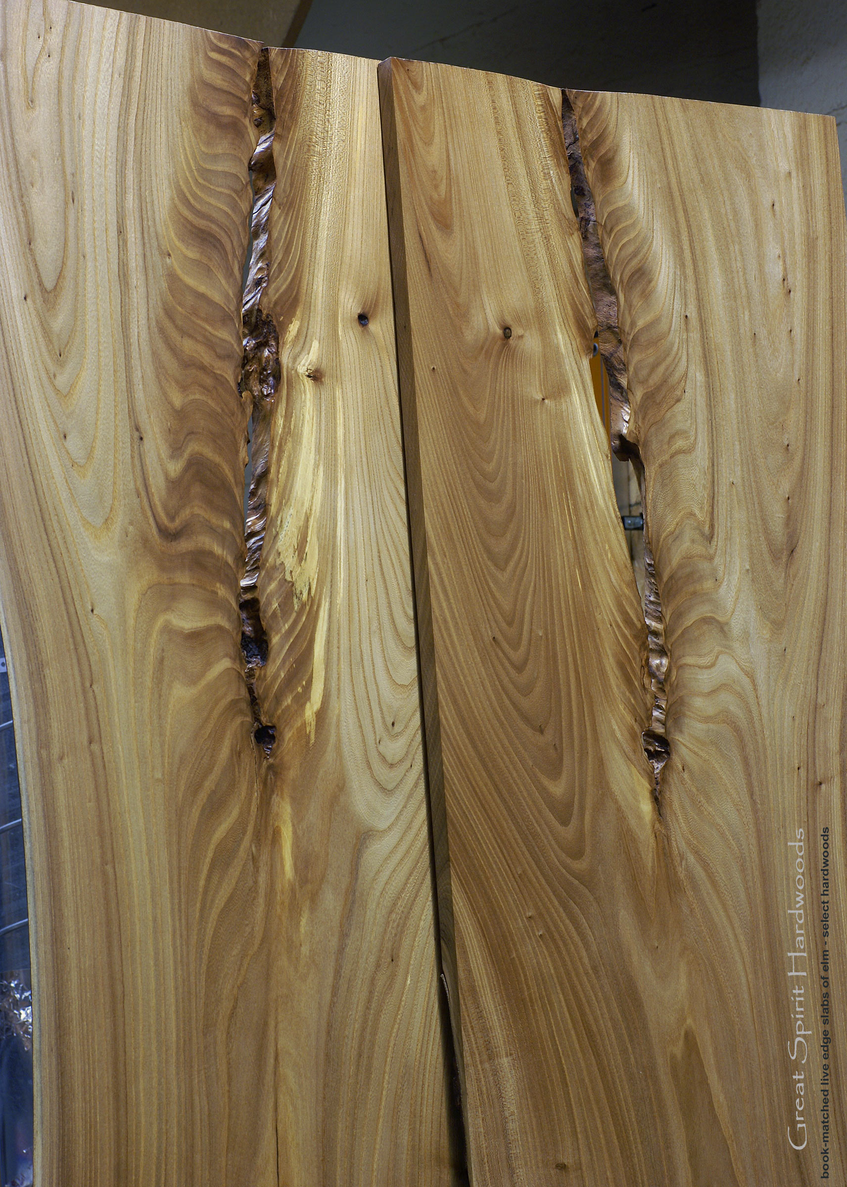 Custom solid hardwood table tops live edge slabs